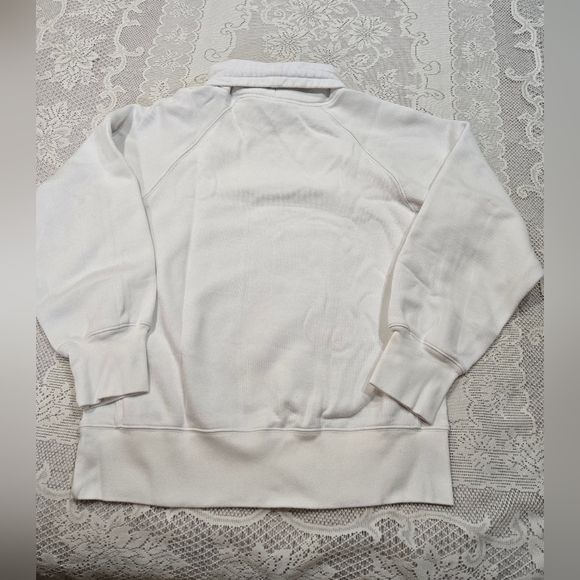 Free People Movement White Long Sleeve Polo Sweatshirt Size S - Picture 6 of 9
